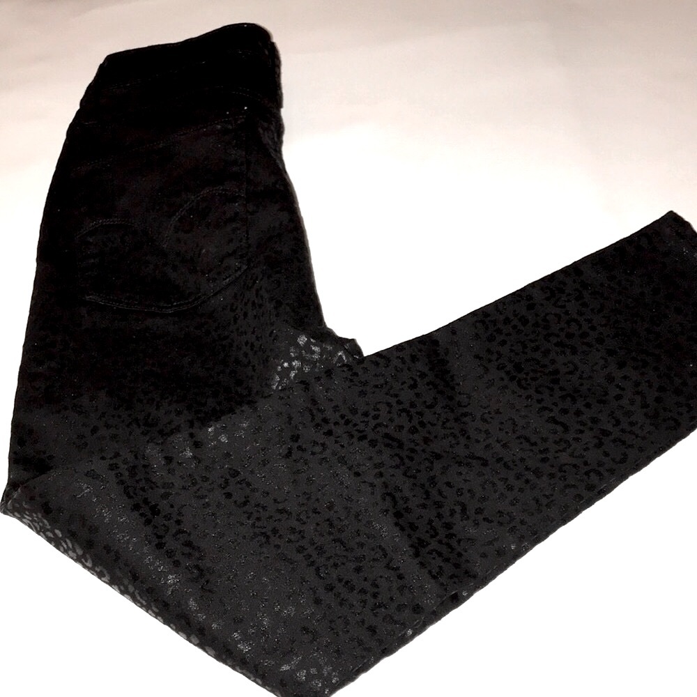 Women’s LEVI 721 High Rise Skinny Stretch Black Jeans Wild Cat Jeans Sz 29